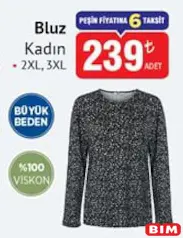 BLUZ KADIN fiyat ve kampanya bilgisi